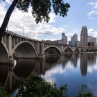 Minneapolis over the Mississippi at Central Avenue