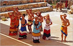 minoisches Tanztheater in Karteros, Kreta, Tänzer
