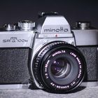 Minolta SRT 100b mit ROKKOR-PF 50 mm f/2.0