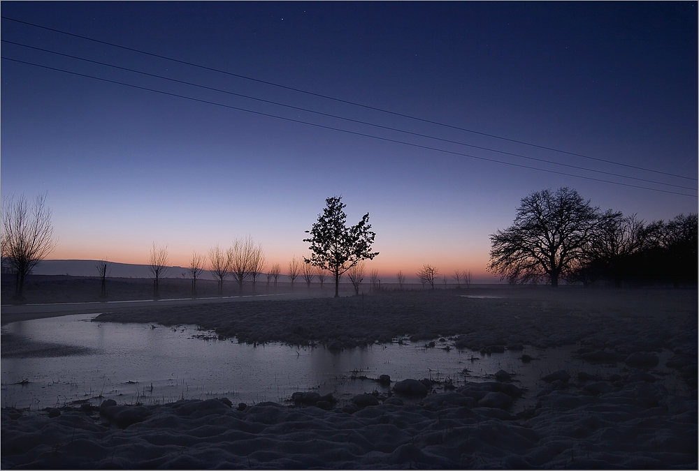 Minus 13 Grad und Bodennebel