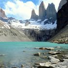 Mirador Base de las Torres, Torres del Paine Nationalpark in Chile 