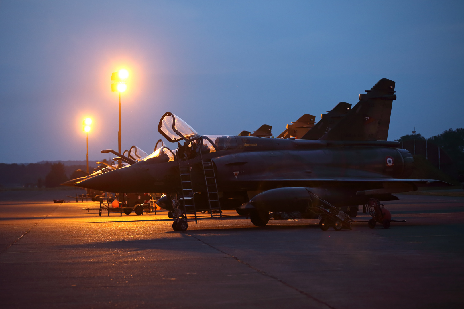Mirage 2000D Flightline Nachtflug