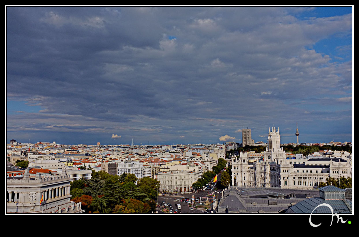 Mirando hacia la Puerta de Alcalá