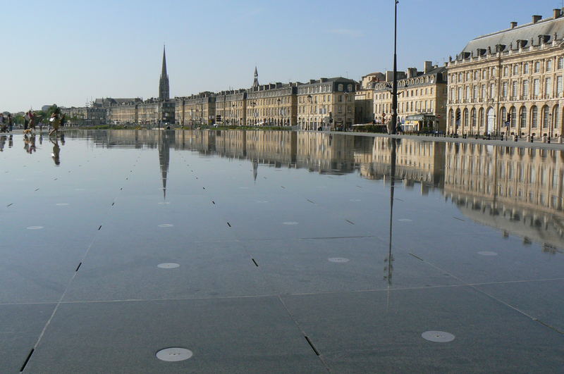 Miroir d'eau à Bordeaux