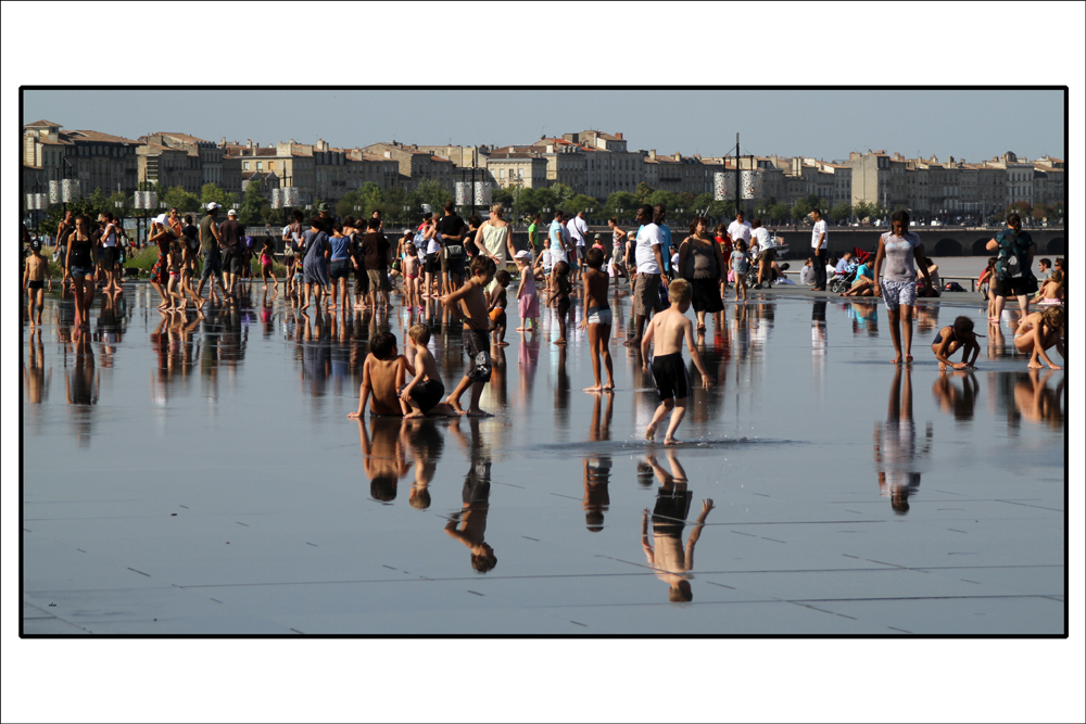 Miroir d´eau l'après-midi