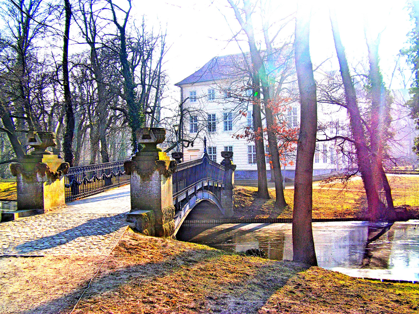 Mirower Schlossinsel im Winter