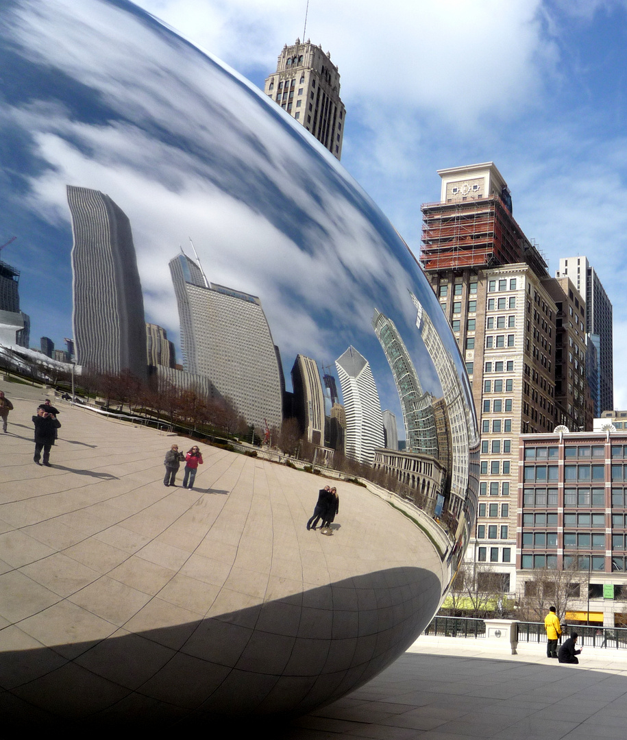 mirror bean sculpture - Chicago