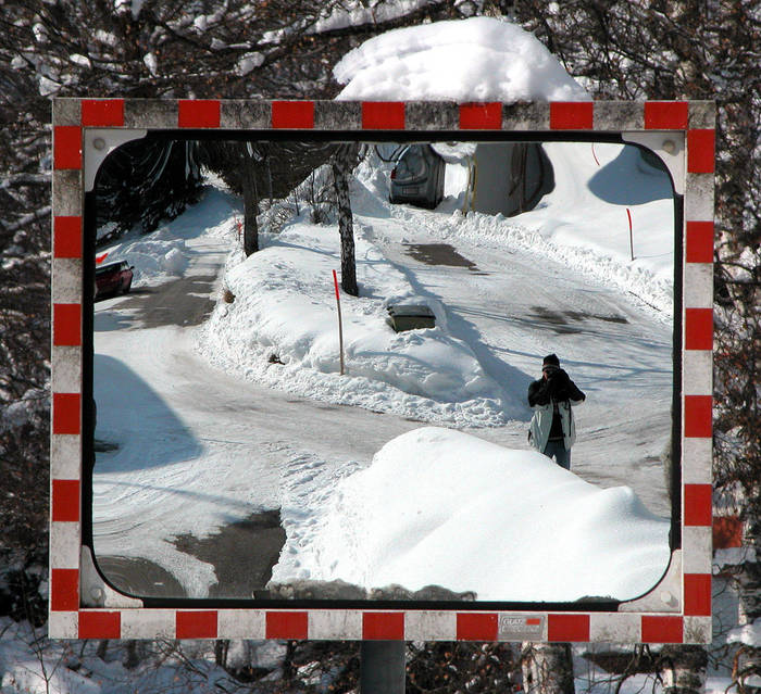 Mirror in The Snow