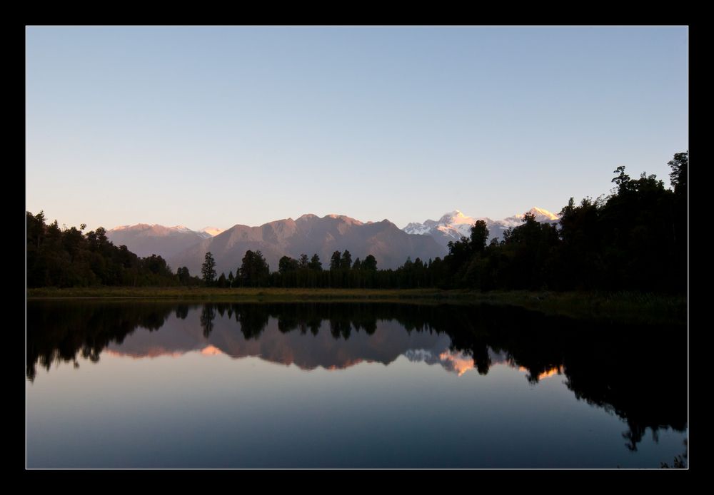 Mirror lake in Neuseeland