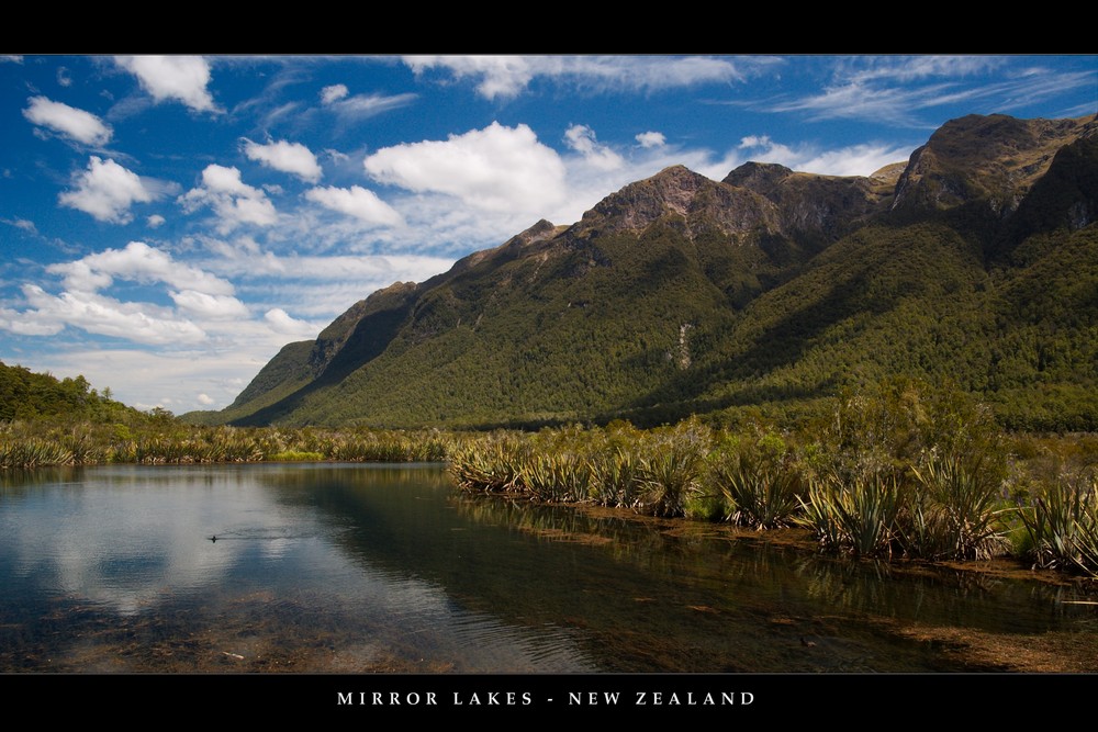 Mirror Lakes, New Zeland