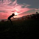 Mis hijos jugando en la playa