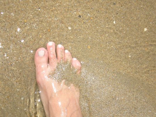 Mis pies en la arena