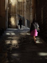 Mis ventanas iluminan tu camino hacia la catedral