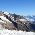 Mischabel und Blick ins Berner Oberland aus 3500 m vom Mittelallalin