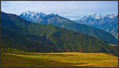 Mischabelgruppe und Weisshorn...