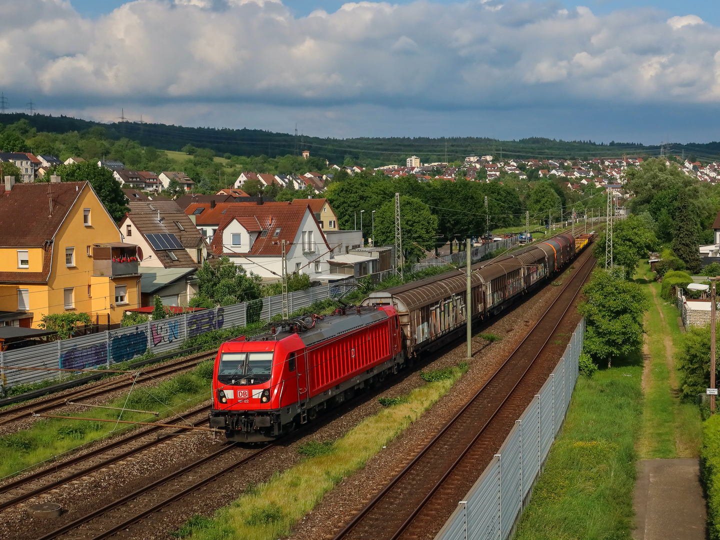 Mischer auf S-Bahn-Gleis