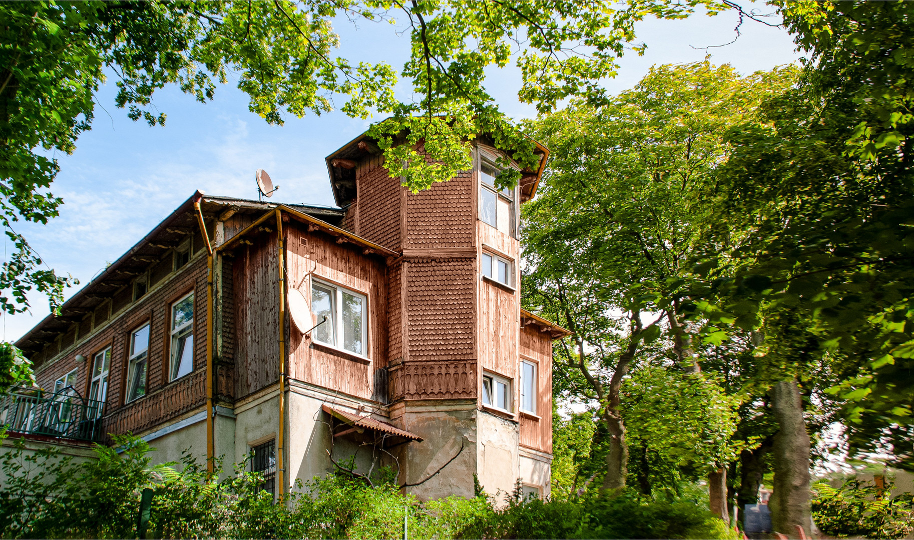 Misdroy an der polnischen Ostseeküste, Villa am Kirchberg