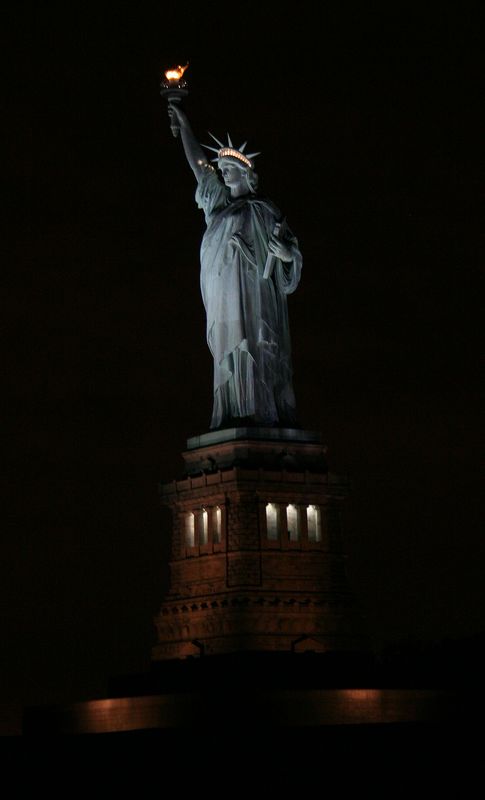 Miss Liberty bei Nacht