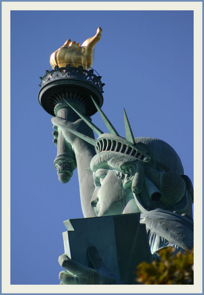 Miss Liberty im Profil