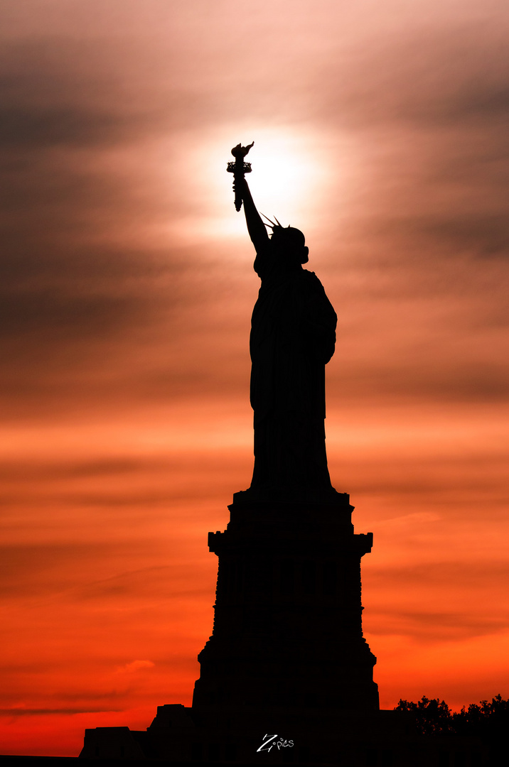 Miss Liberty Silhouette