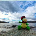 Miss Nessie am Loch Ness