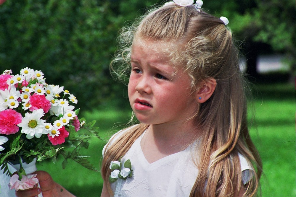 Miss with flowers