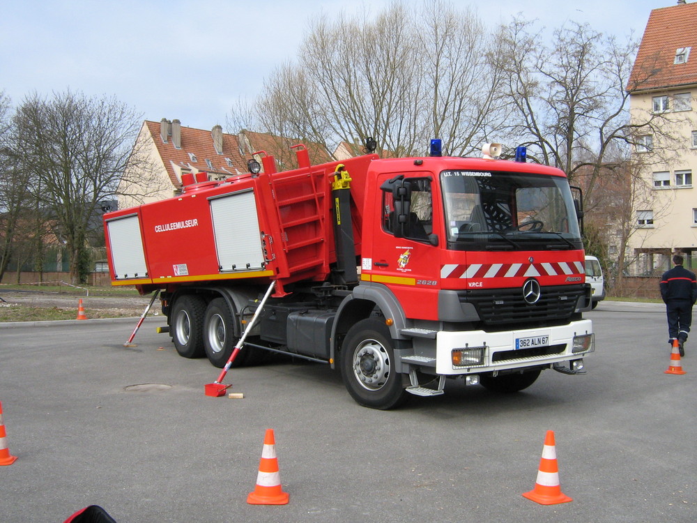 Missgeschick mit einem Wechselladerfahrzeug