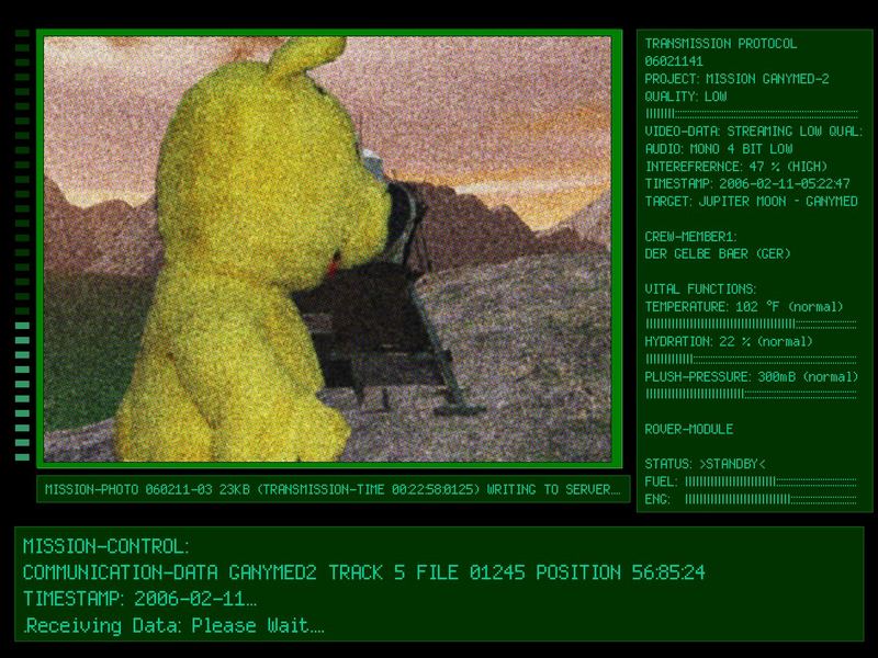 Mission-Control: Der gelbe Bär auf Ganymed