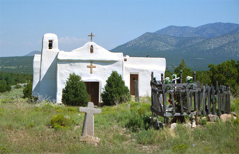 Missionskirche in Golden, New Mexico