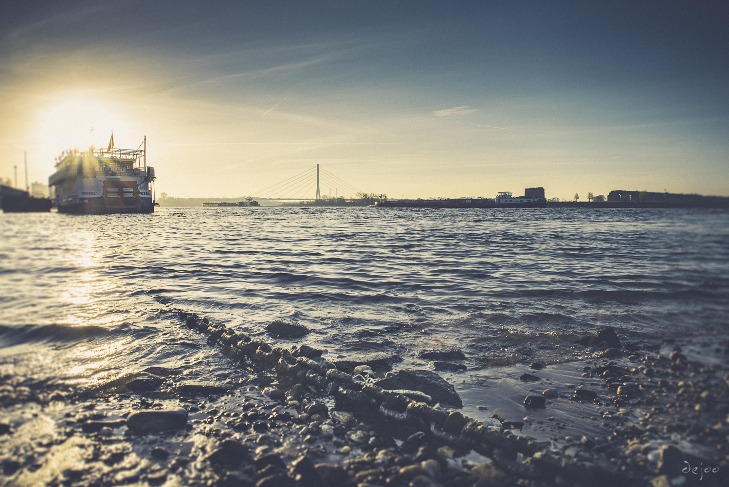 Mississippi Dampfer "River Lady" bei Niedrigwasser