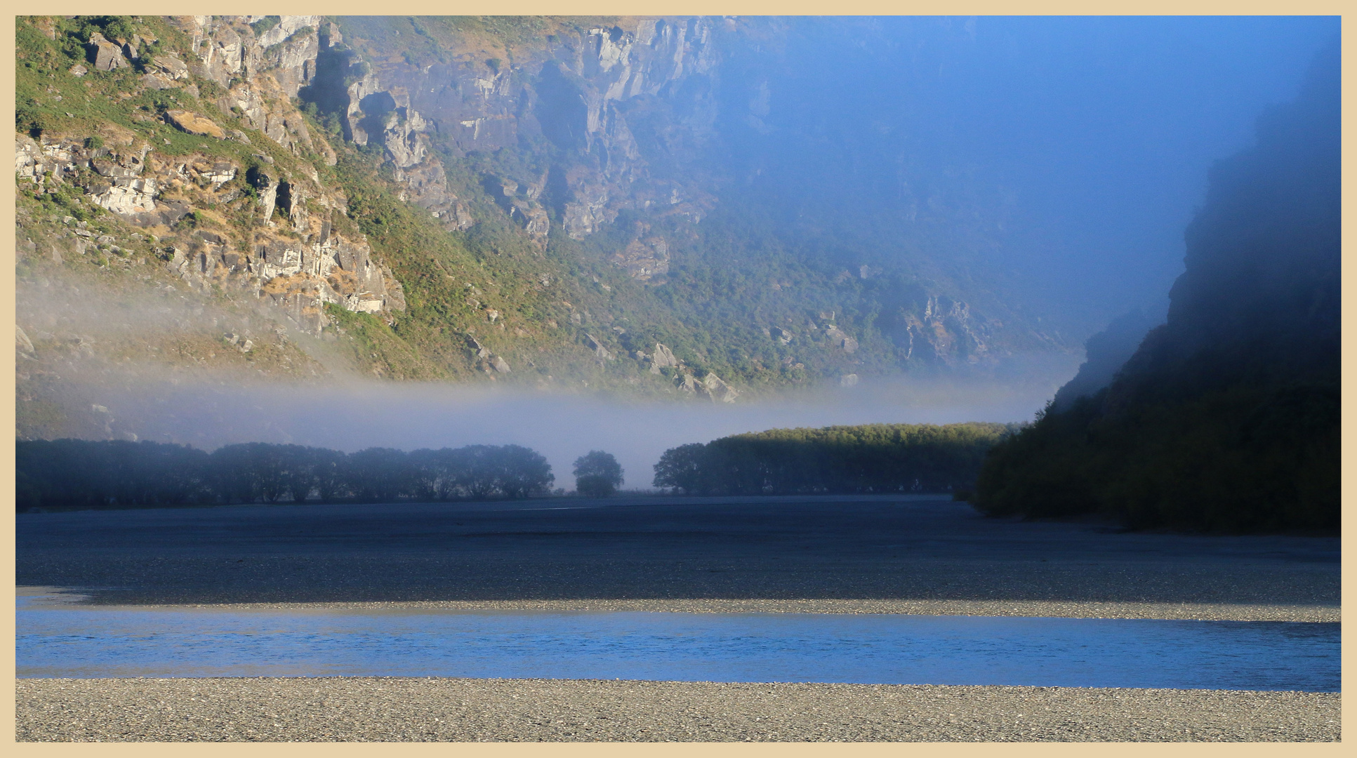 mist on the matukituki river