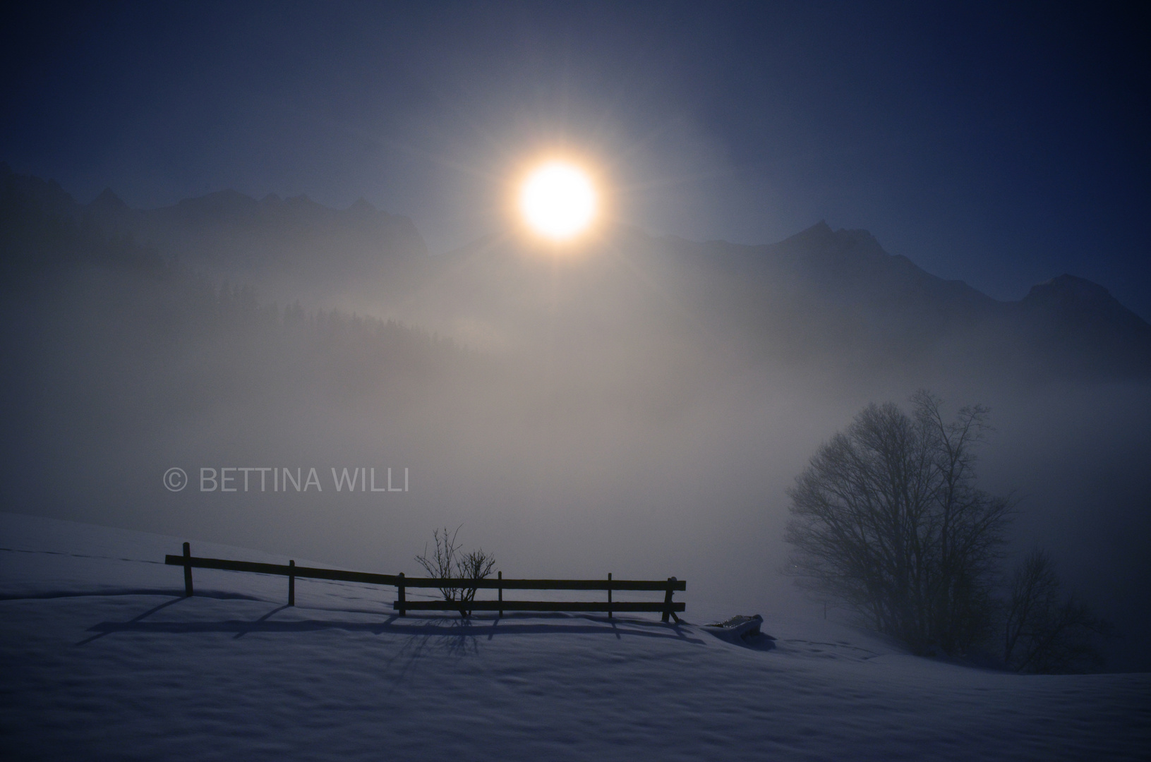 Mistily mountain panorama