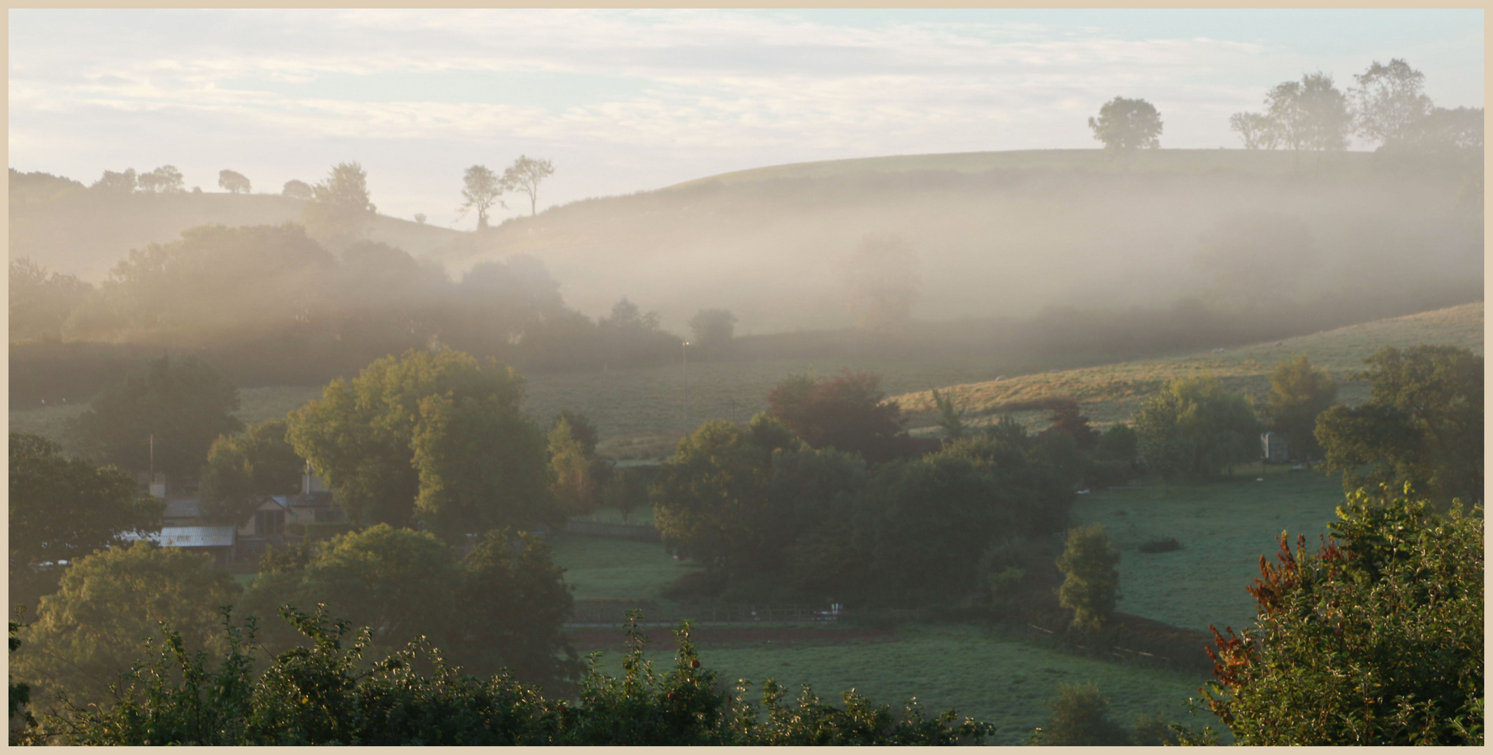 misty morning Coly Valley 2