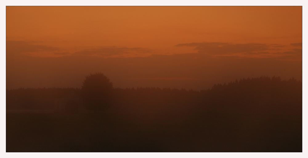 Misty sunset - Nebliger Sonnenuntergang