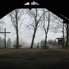 Misty view from a shelter hut