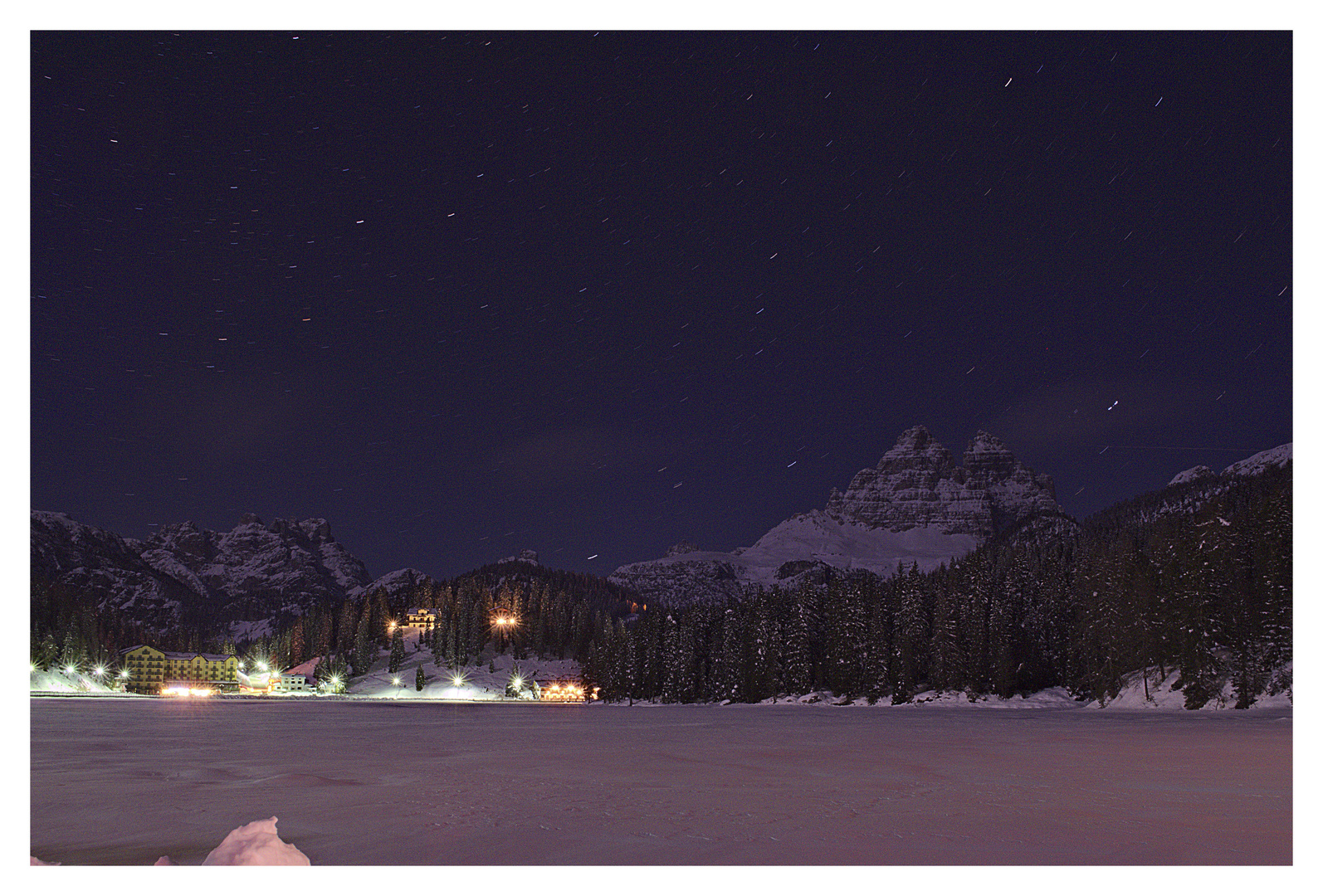 Misurina bei Nacht