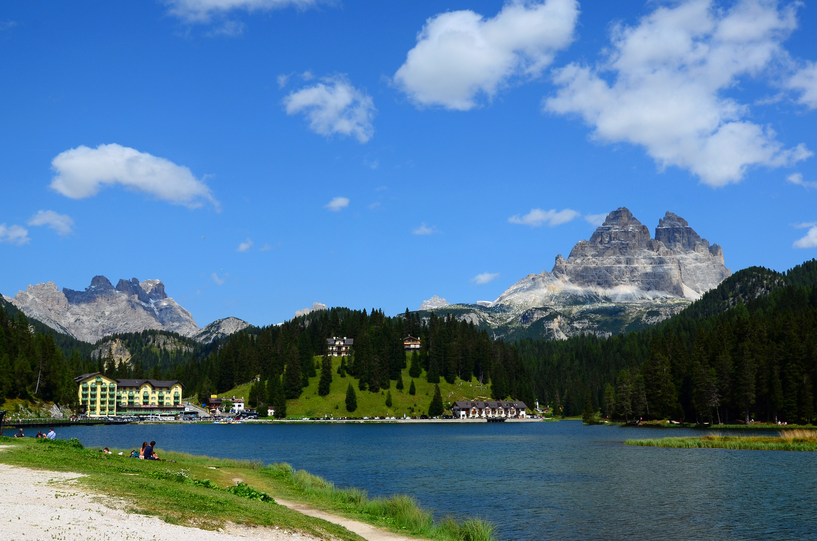 Misurinasee mit Blick zu den 3 Zinnen