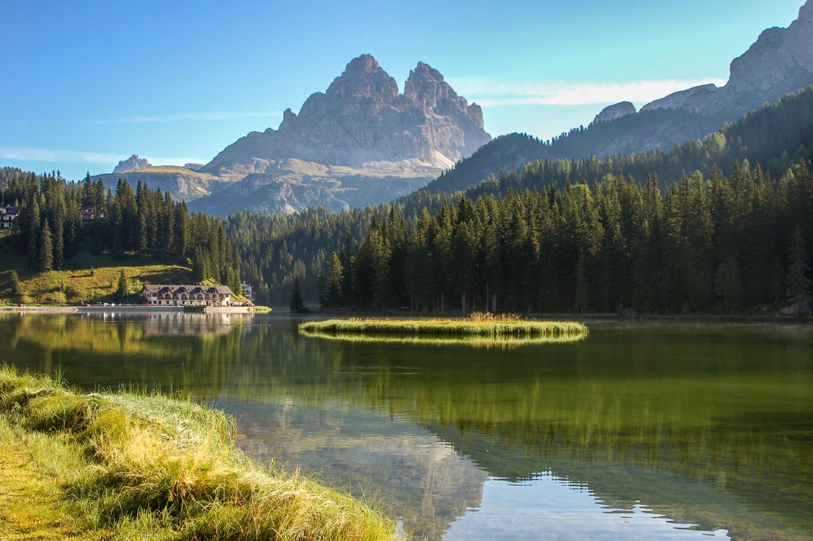 Misurinsee - Blick auf die Drei Zinnen