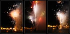 Mit 8 Meter Abstand fotografiert - Feuerwerk Xantener Mittsommernacht 2008