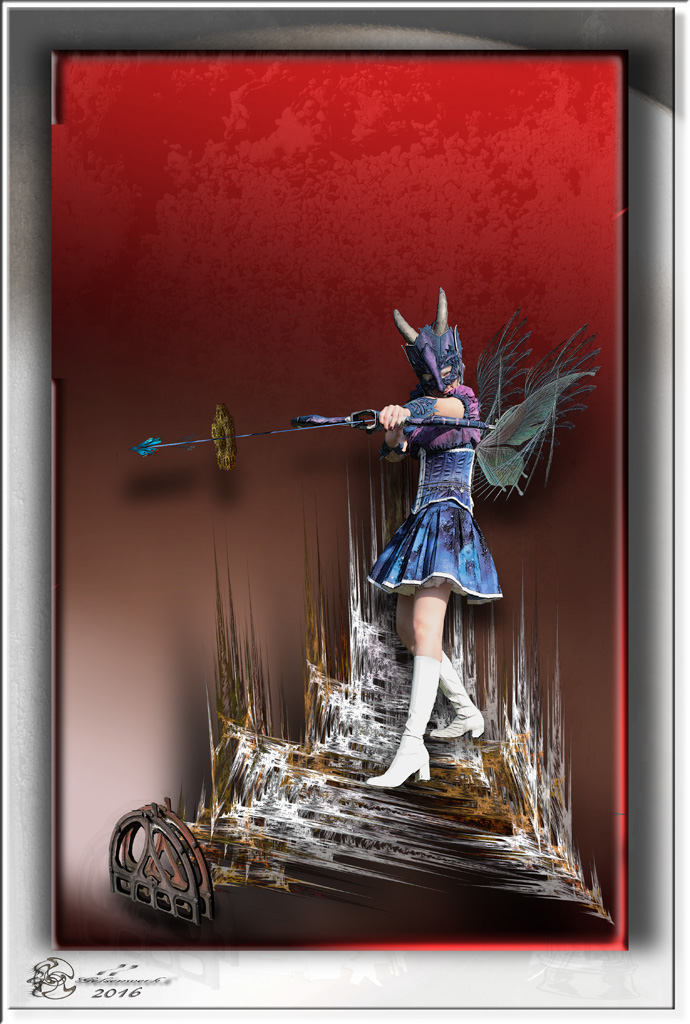 mit blauem Gift Foto & Bild | im rahmen, digiart, emscherlicht Bilder