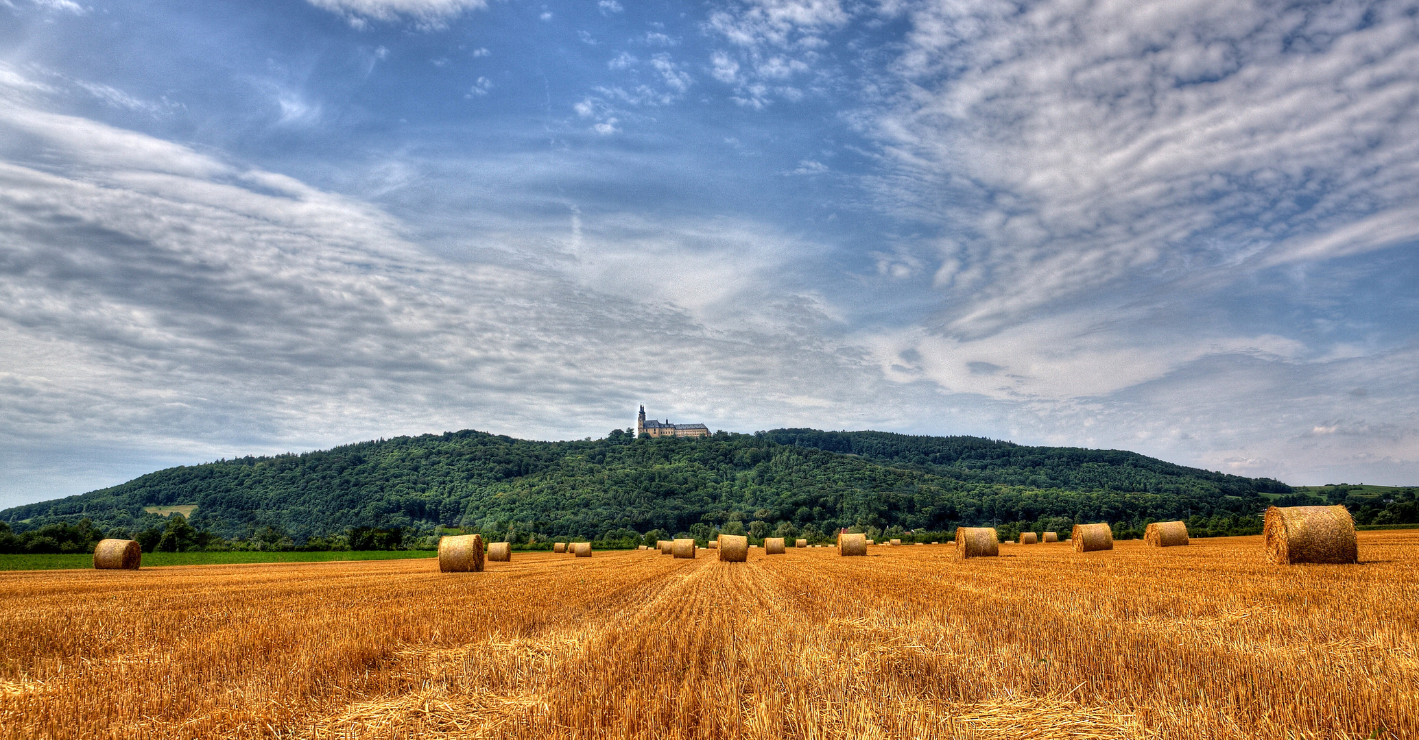 mit Blick af Schloss Banz...