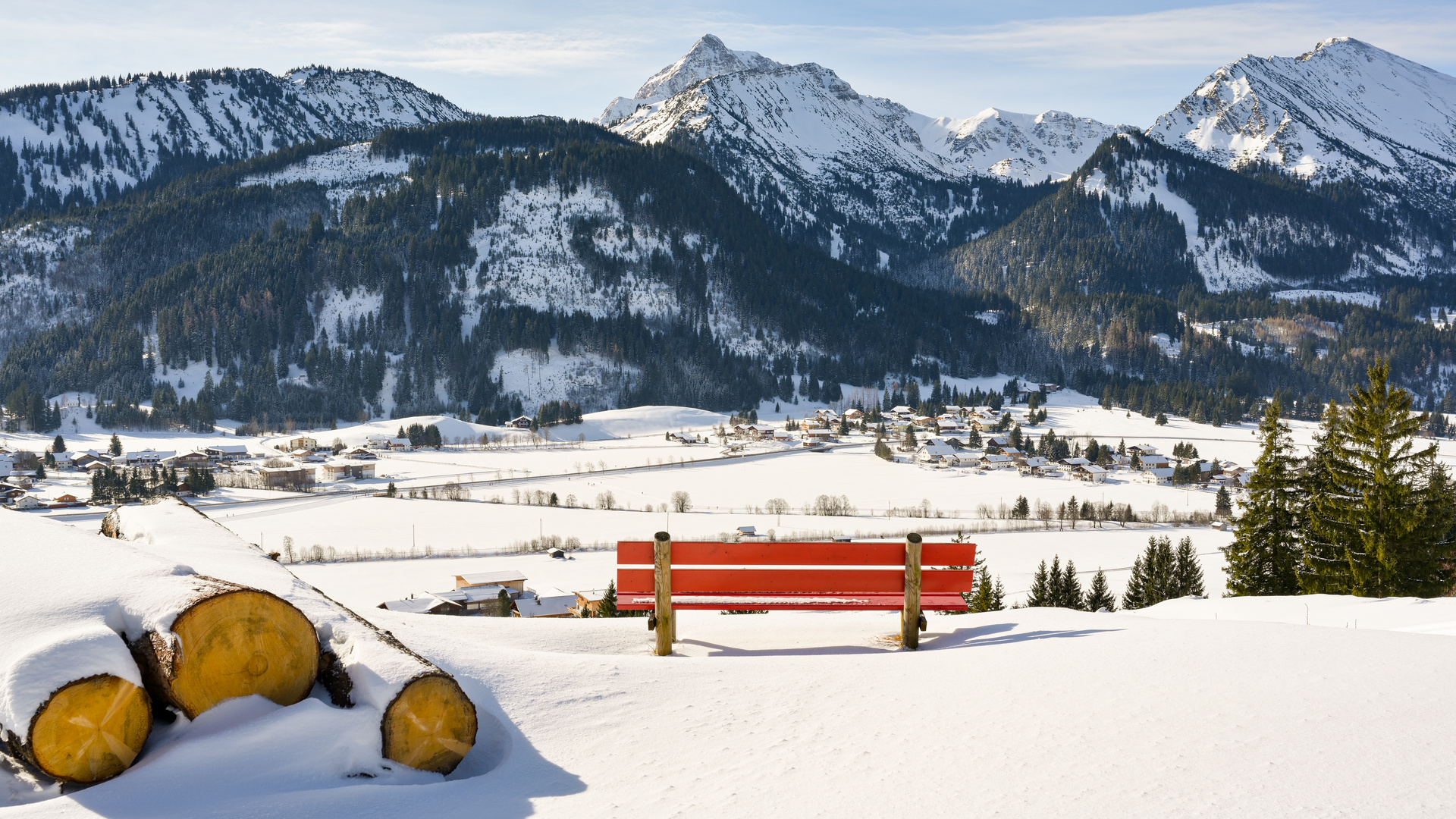 Mit Blick ins Tannheimer Tal