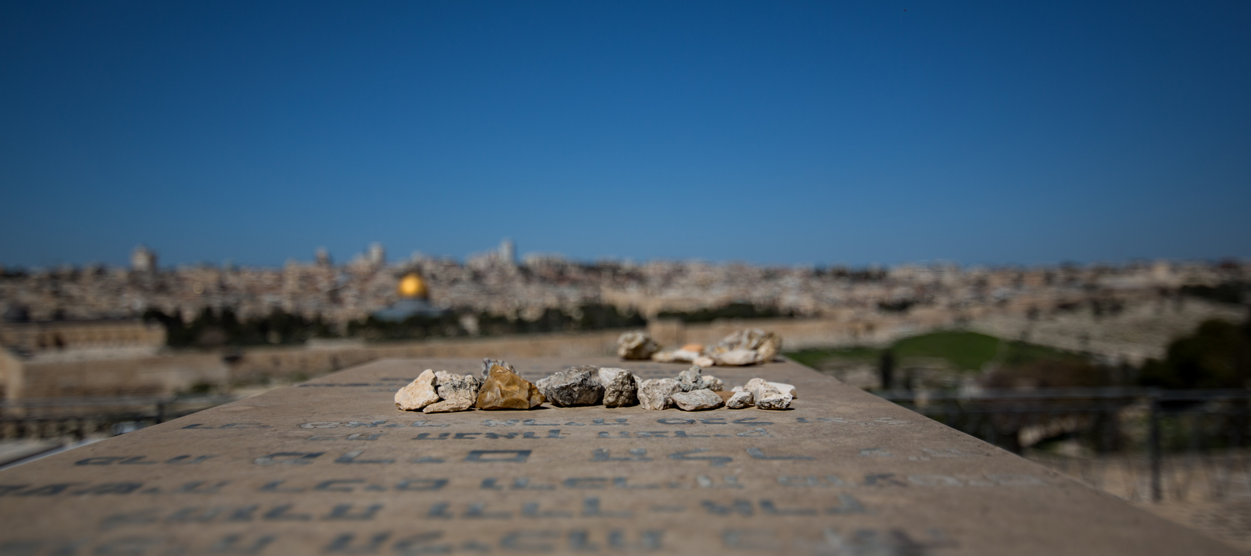 ... mit Blick Richtung Jerusalem