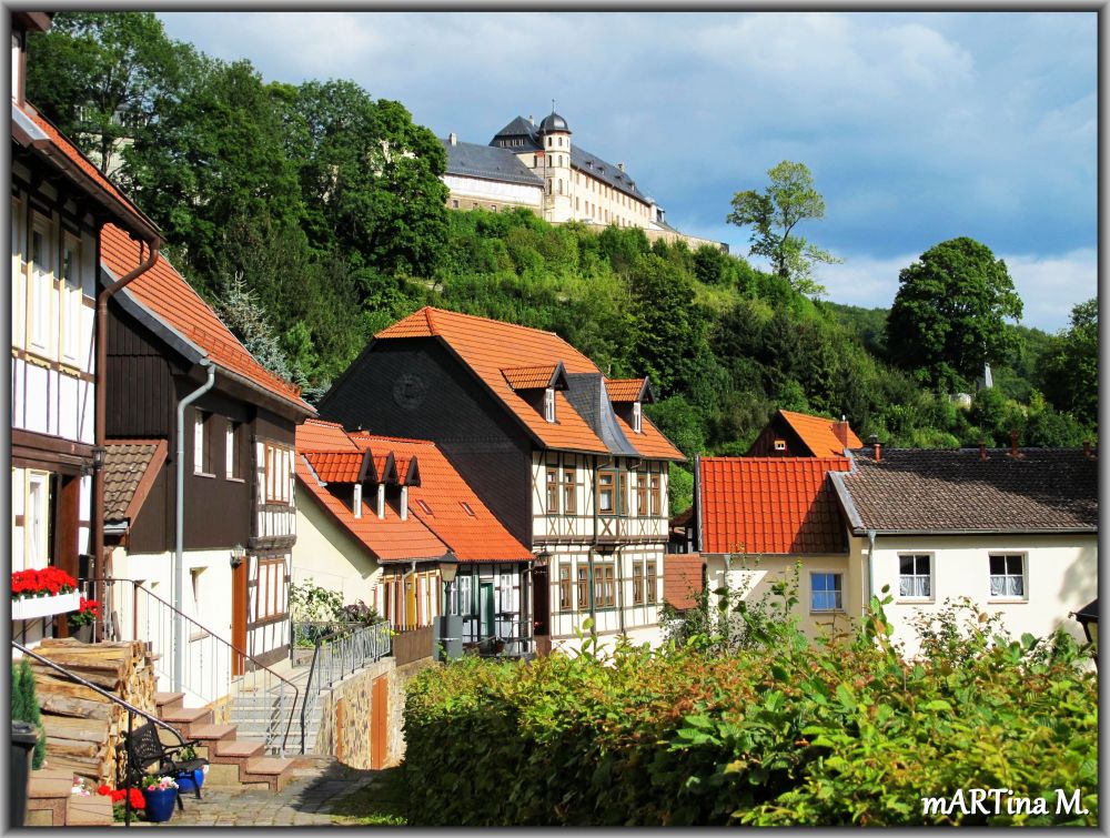 Mit Blick zum Schloss