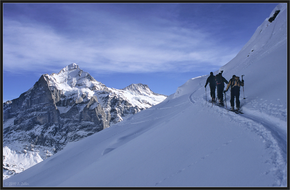 Mit Blick zum Wetterhorn