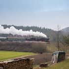 Mit Dampf am Schloß Neidstein vorbei