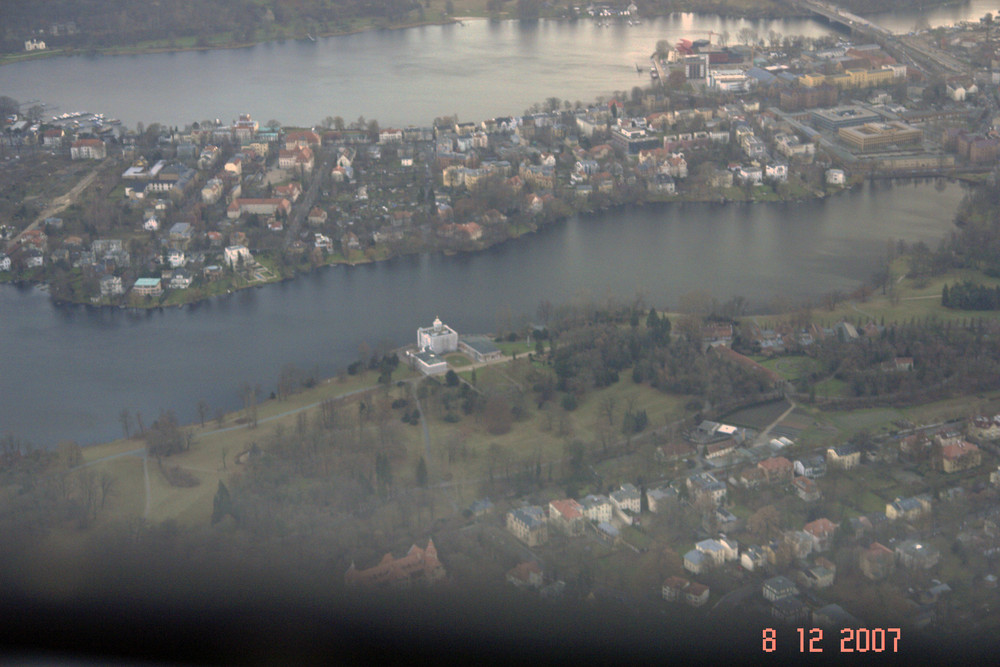 mit DC3 über P, Heiliger See, Tiefer See ..