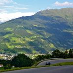 Mit dem Auto von Latschau hinab nach Tschagguns / Schruns (1)