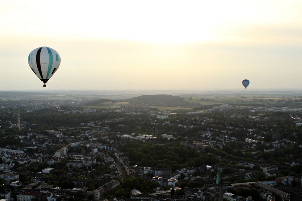 Mit dem Ballon unterwegs