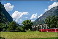 Mit dem Bernina Express unterwegs